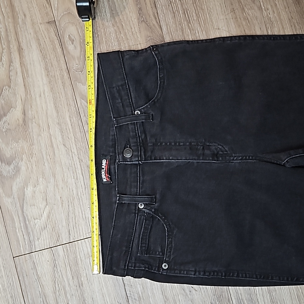 Kirkland Signature Black Denim High-Rise Stretch Skinny Straight Leg  Women's 12 - Picture 11 of 16